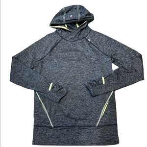 Sweaty Betty Sprint Start Run Hoodie Gray Neon SZ S